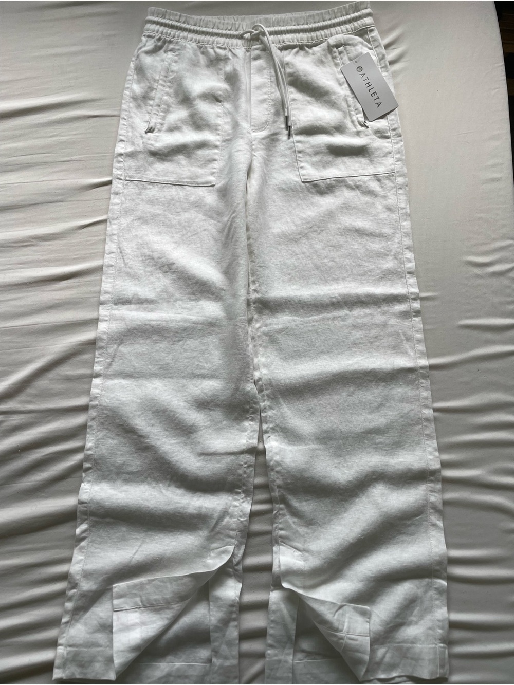 Athleta Retreat Linen Wide Leg Pant
